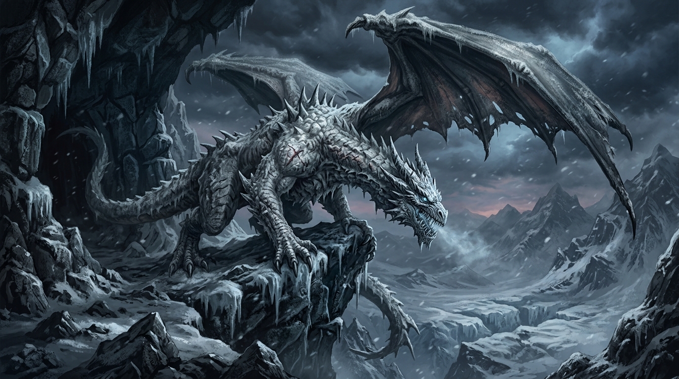 Adult White Dragon
