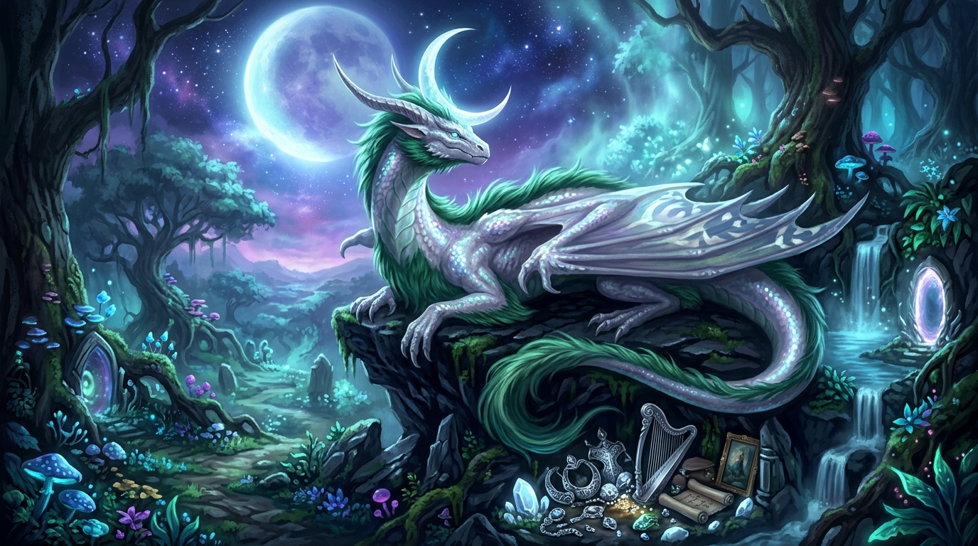 Ancient Moonstone Dragon