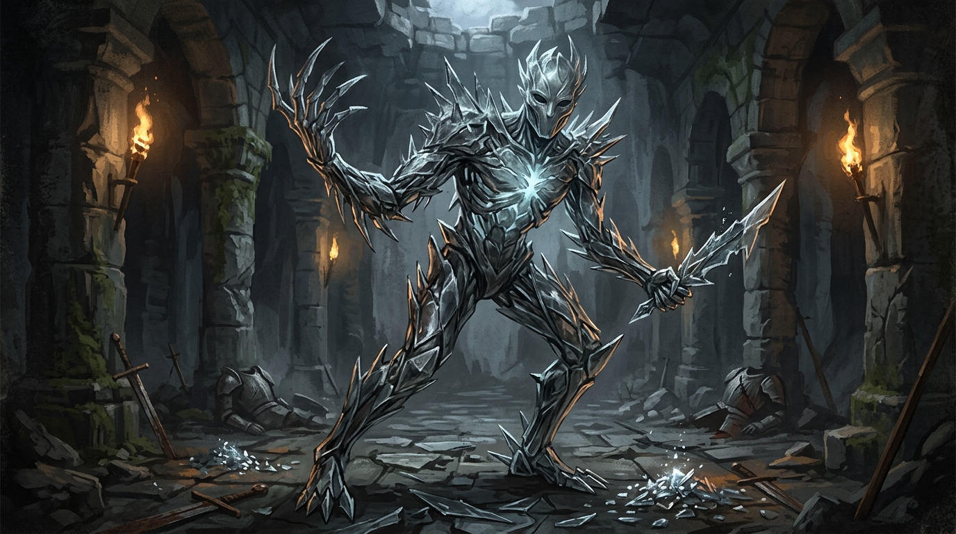 Animated Glass Statue